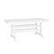 Flash Furniture Abraham Indoor/Outdoor 72-in Rectangle Recycled HDPE Adirondack Dining Table for 6 in White LE-HMP-158-01-WHT-GG - alternate 1